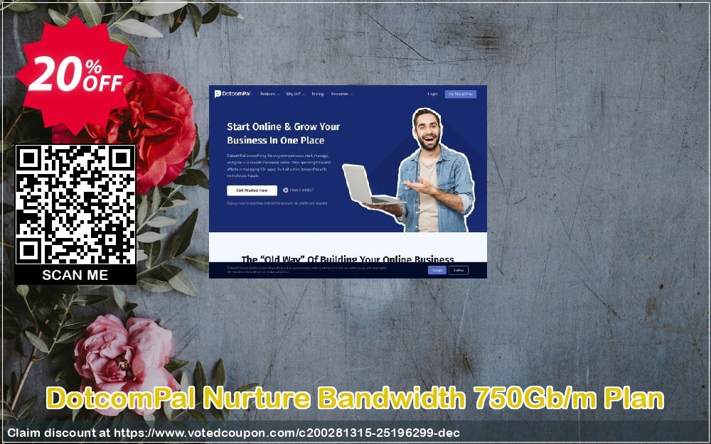 DotcomPal Nurture Bandwidth 750Gb/m Plan Coupon Code May 2024, 20% OFF - VotedCoupon