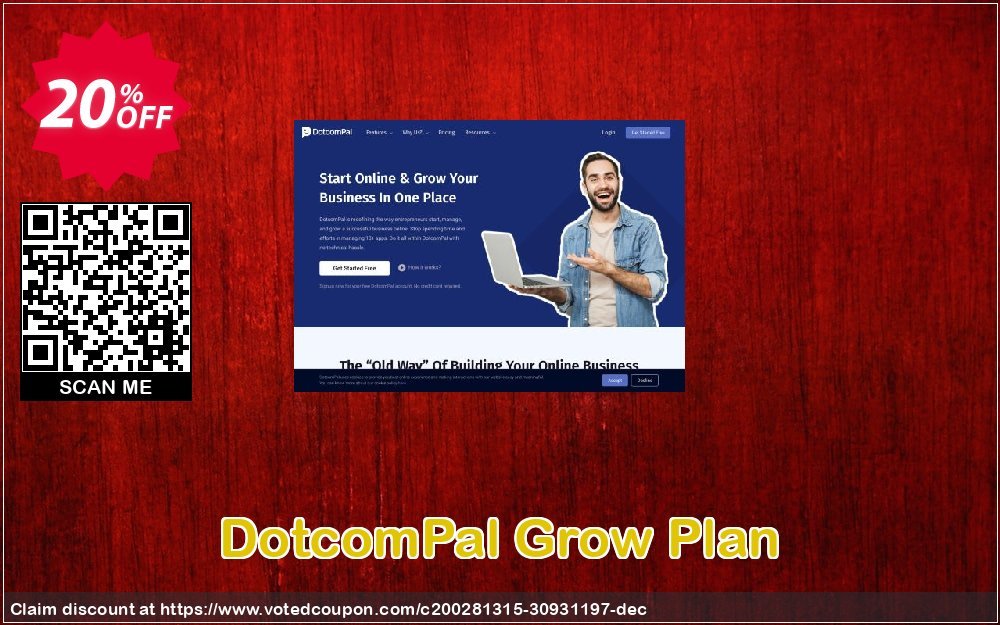 DotcomPal Grow Plan Coupon, discount DotcomPal Grow Plan Stunning discounts code 2023. Promotion: Stunning discounts code of DotcomPal Grow Plan 2023