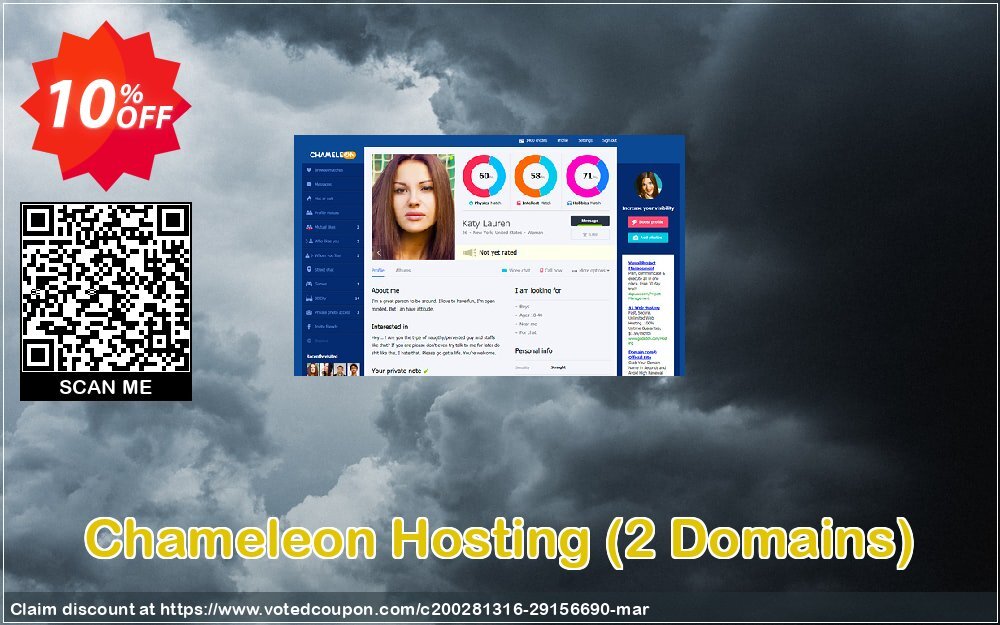 Chameleon Hosting, 2 Domains  Coupon, discount Free Chameleon cloud hosting setup (3 domains) Awful discounts code 2024. Promotion: Awful discounts code of Free Chameleon cloud hosting setup (3 domains) 2024