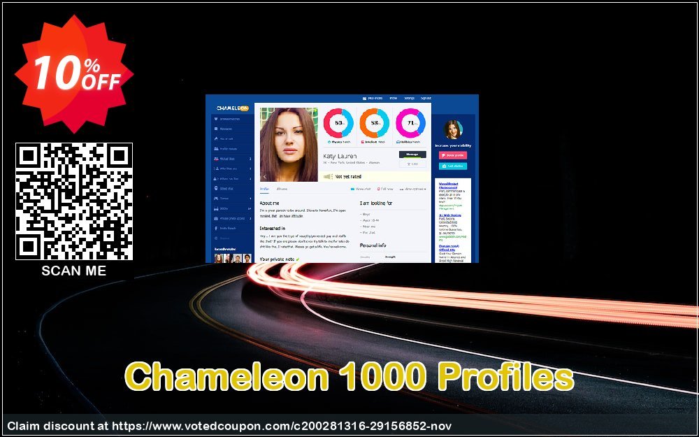 Chameleon 1000 Profiles Coupon, discount 1000 Profiles to start with Amazing promotions code 2023. Promotion: Amazing promotions code of 1000 Profiles to start with 2023
