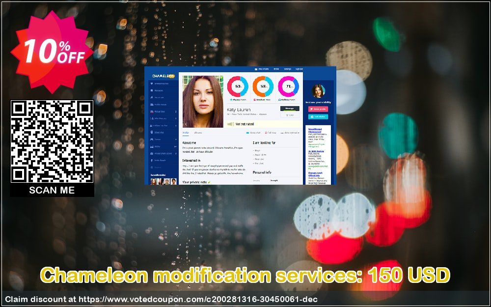 Chameleon modification services: 150 USD Coupon Code Apr 2024, 10% OFF - VotedCoupon