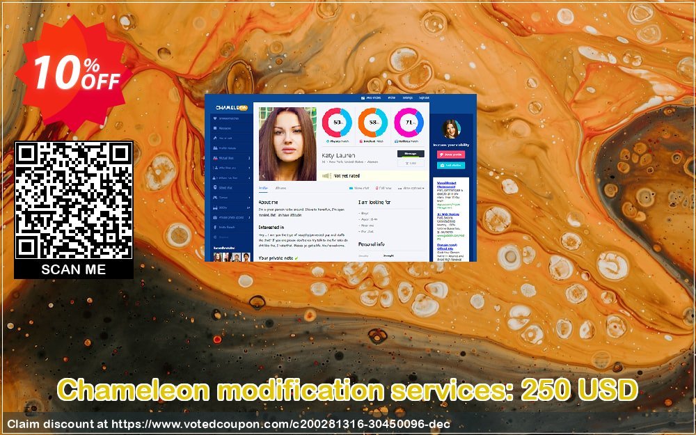 Chameleon modification services: 250 USD Coupon Code Apr 2024, 10% OFF - VotedCoupon