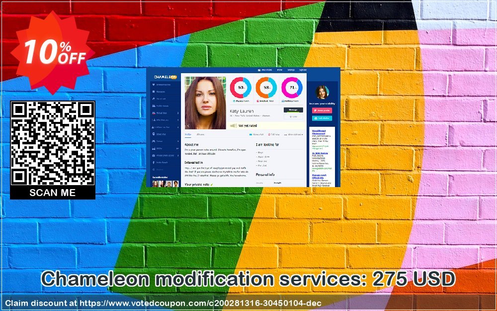 Chameleon modification services: 275 USD Coupon Code Apr 2024, 10% OFF - VotedCoupon