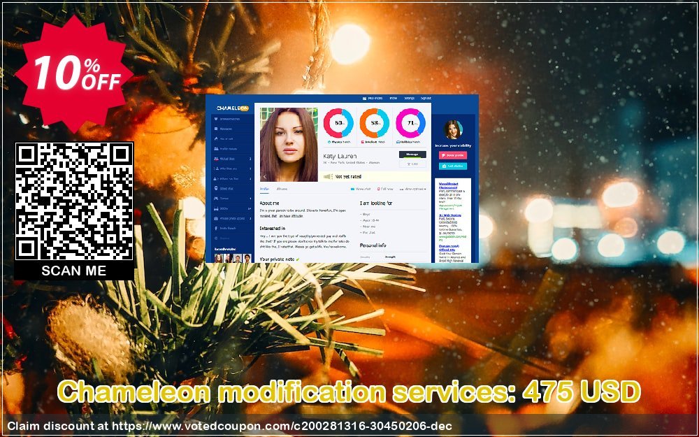 Chameleon modification services: 475 USD Coupon, discount Chameleon modification services: 475 USD Excellent discounts code 2024. Promotion: Excellent discounts code of Chameleon modification services: 475 USD 2024