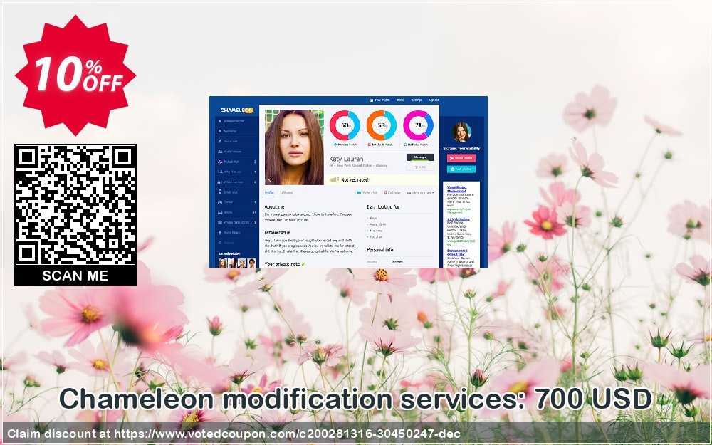 Chameleon modification services: 700 USD Coupon Code Apr 2024, 10% OFF - VotedCoupon