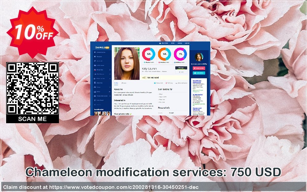 Chameleon modification services: 750 USD Coupon Code Apr 2024, 10% OFF - VotedCoupon