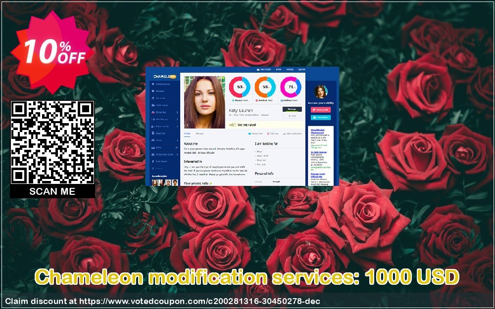 Chameleon modification services: 1000 USD Coupon Code Apr 2024, 10% OFF - VotedCoupon