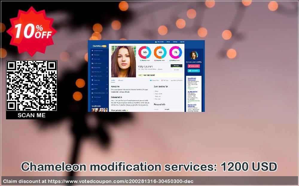 Chameleon modification services: 1200 USD Coupon Code Apr 2024, 10% OFF - VotedCoupon