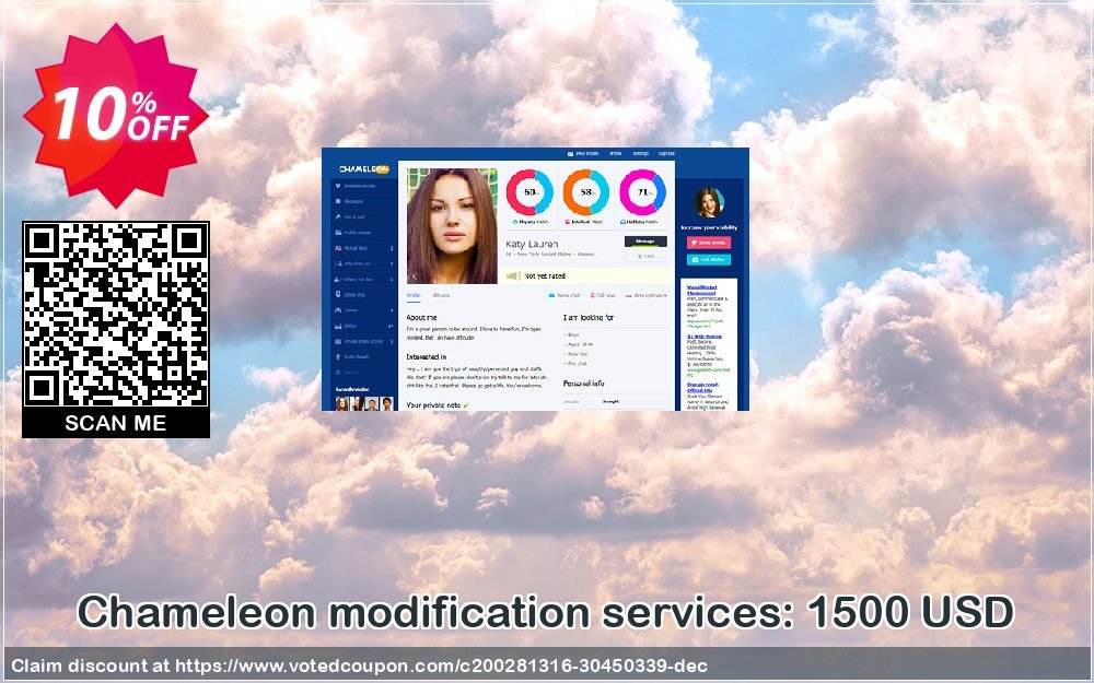 Chameleon modification services: 1500 USD Coupon Code Apr 2024, 10% OFF - VotedCoupon