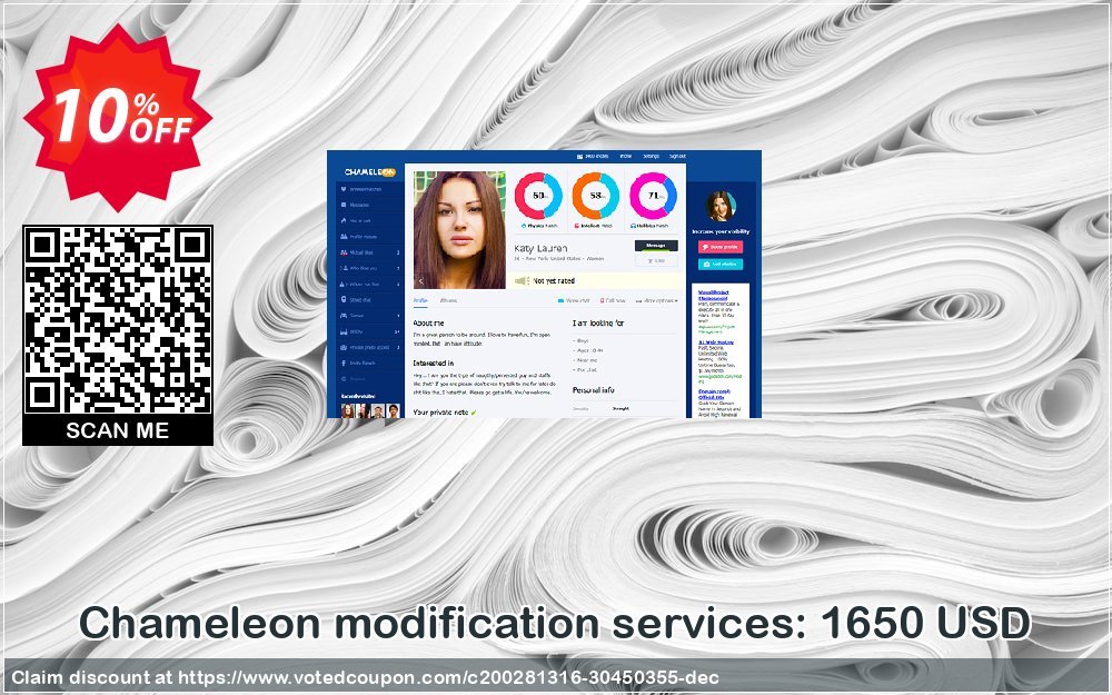 Chameleon modification services: 1650 USD Coupon Code Apr 2024, 10% OFF - VotedCoupon