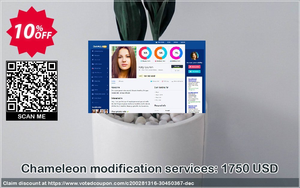 Chameleon modification services: 1750 USD Coupon Code May 2024, 10% OFF - VotedCoupon