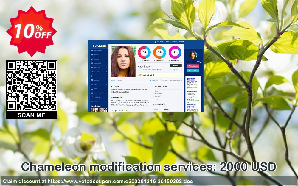 Chameleon modification services: 2000 USD Coupon Code Apr 2024, 10% OFF - VotedCoupon