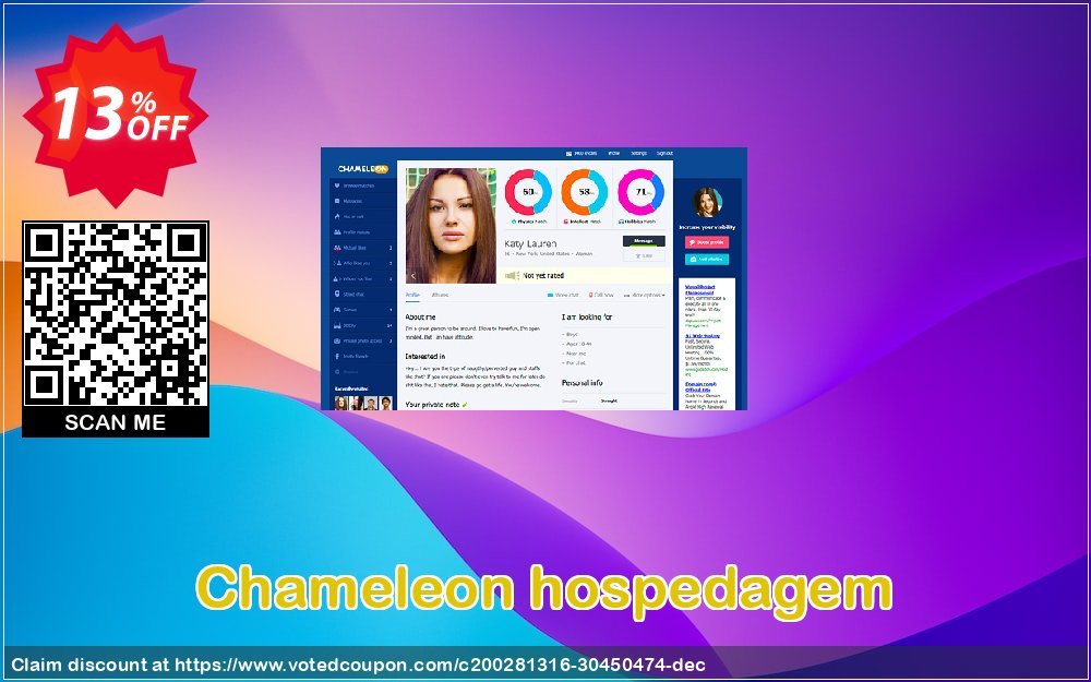 Chameleon hospedagem Coupon Code May 2024, 13% OFF - VotedCoupon