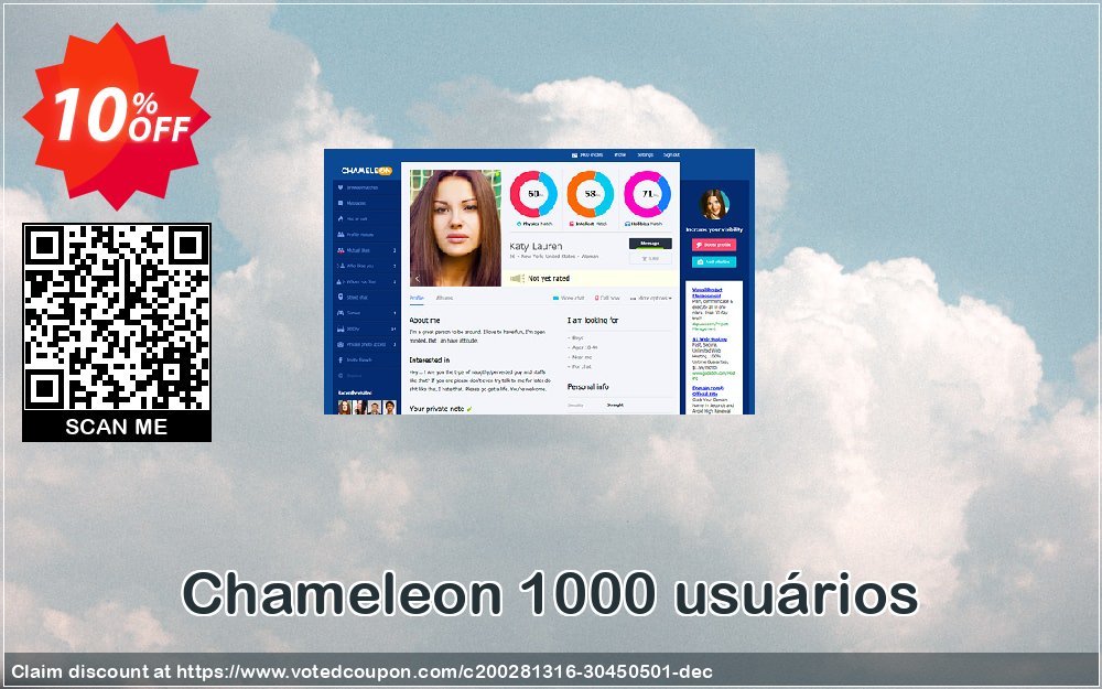 Chameleon 1000 usuários Coupon, discount 1000 usuários Impressive promotions code 2023. Promotion: Impressive promotions code of 1000 usuários 2023