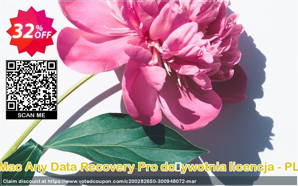 MAC Any Data Recovery Pro dożywotnia licencja - PL Coupon, discount Mac Any Data Recovery Pro Ticari lisans - PL discount coupon. Promotion: mac-data-recovery coupon