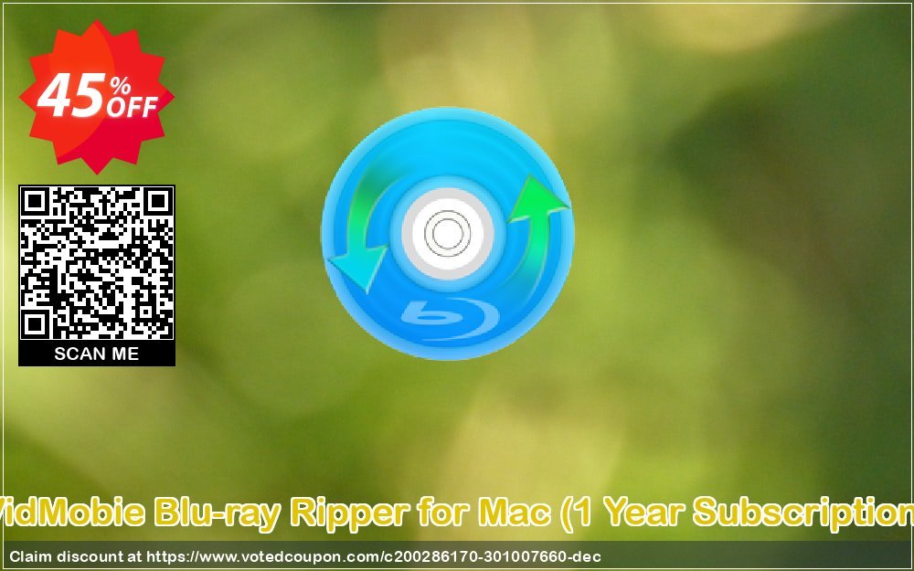 VidMobie Blu-ray Ripper for MAC, Yearly Subscription  Coupon, discount Coupon code VidMobie Blu-ray Ripper for Mac (1 Year Subscription). Promotion: VidMobie Blu-ray Ripper for Mac (1 Year Subscription) offer from VidMobie Software