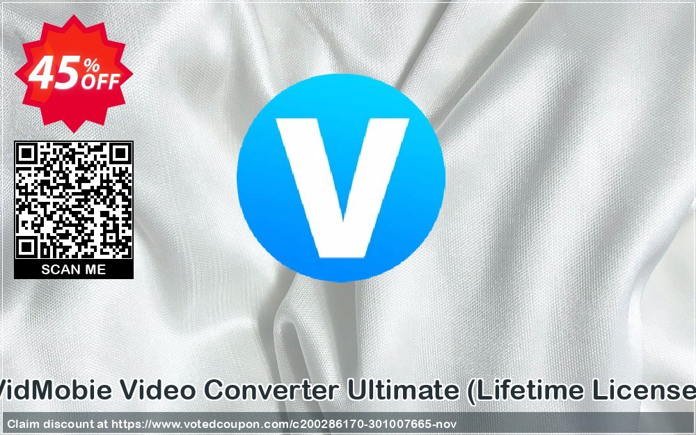 VidMobie Video Converter Ultimate, Lifetime Plan  Coupon, discount Coupon code VidMobie Video Converter Ultimate (Lifetime License). Promotion: VidMobie Video Converter Ultimate (Lifetime License) offer from VidMobie Software