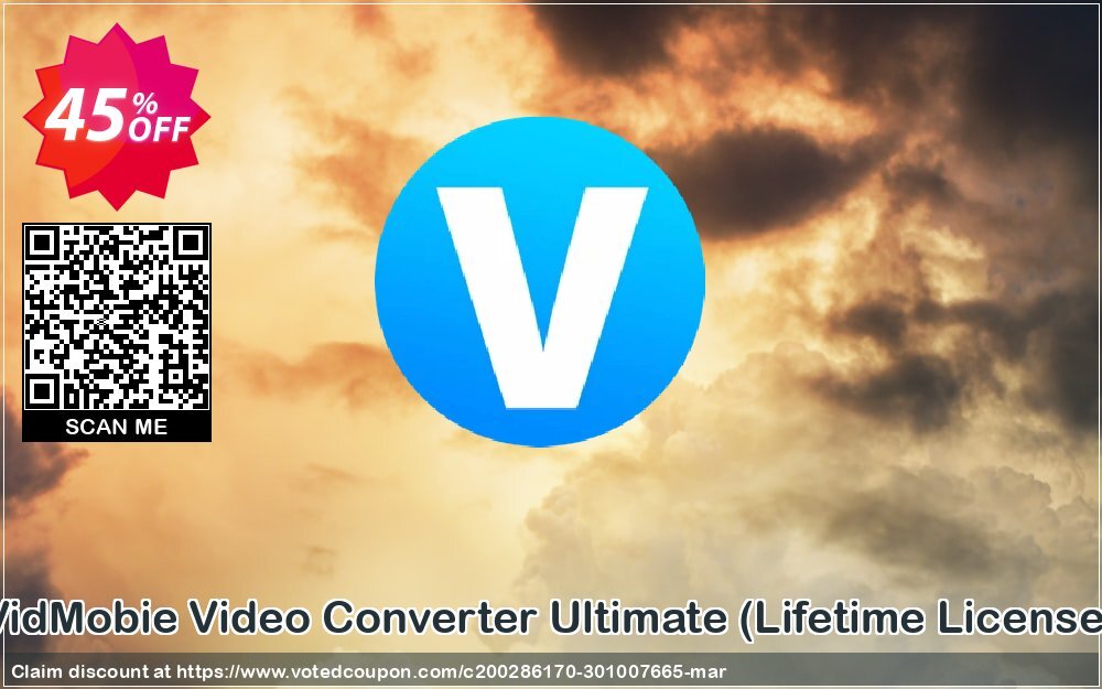 VidMobie Video Converter Ultimate, Lifetime Plan  Coupon, discount Coupon code VidMobie Video Converter Ultimate (Lifetime License). Promotion: VidMobie Video Converter Ultimate (Lifetime License) offer from VidMobie Software