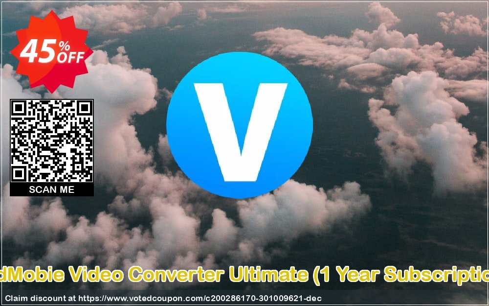 VidMobie Video Converter Ultimate, Yearly Subscription  Coupon, discount Coupon code VidMobie Video Converter Ultimate (1 Year Subscription). Promotion: VidMobie Video Converter Ultimate (1 Year Subscription) offer from VidMobie Software