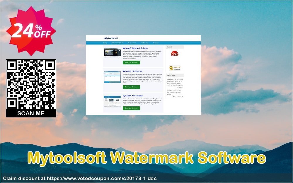 Mytoolsoft Watermark Software Coupon, discount Mytoolsoft.com coupon (20173). Promotion: Mytoolsoft discount coupon (20173)