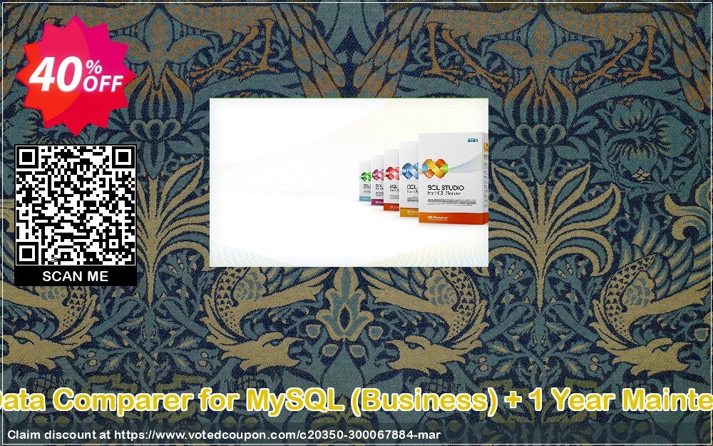 EMS Data Comparer for MySQL, Business + Yearly Maintenance Coupon, discount Coupon code EMS Data Comparer for MySQL (Business) + 1 Year Maintenance. Promotion: EMS Data Comparer for MySQL (Business) + 1 Year Maintenance Exclusive offer 