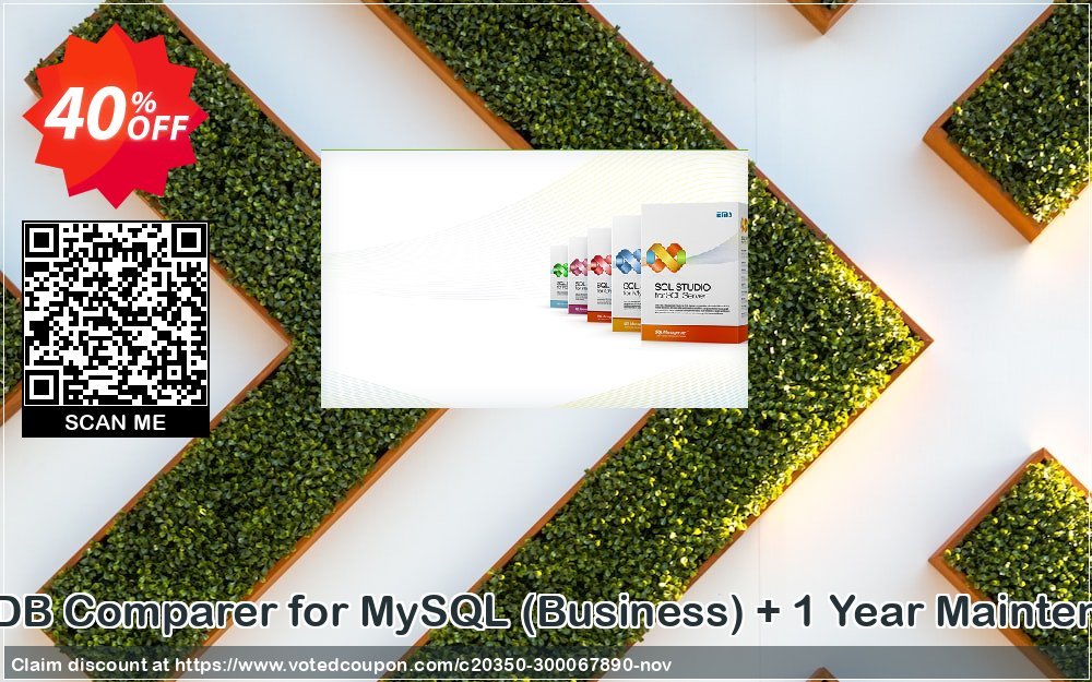EMS DB Comparer for MySQL, Business + Yearly Maintenance Coupon, discount Coupon code EMS DB Comparer for MySQL (Business) + 1 Year Maintenance. Promotion: EMS DB Comparer for MySQL (Business) + 1 Year Maintenance Exclusive offer 