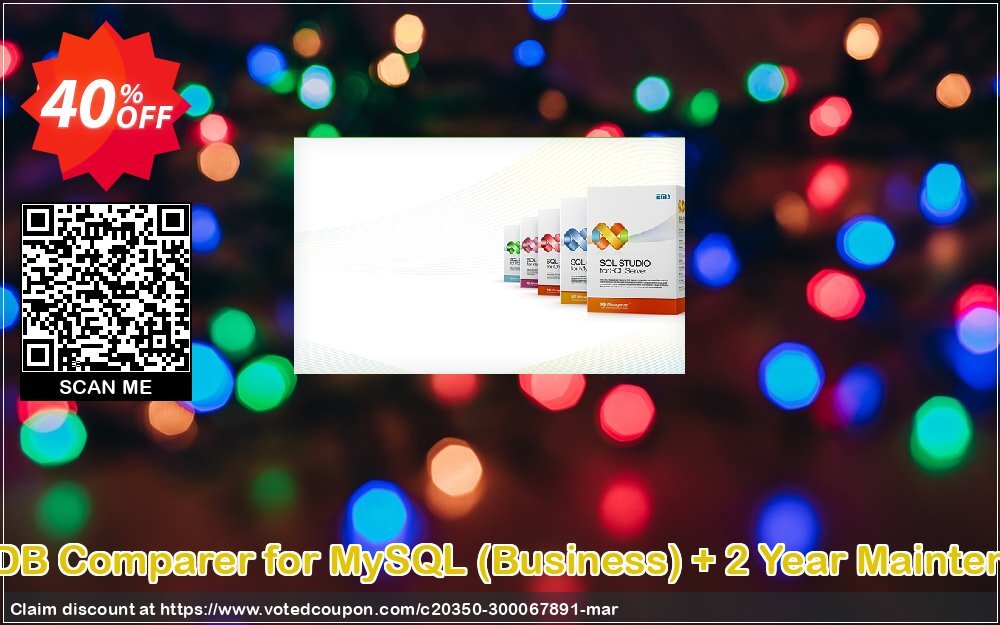 EMS DB Comparer for MySQL, Business + 2 Year Maintenance Coupon, discount Coupon code EMS DB Comparer for MySQL (Business) + 2 Year Maintenance. Promotion: EMS DB Comparer for MySQL (Business) + 2 Year Maintenance Exclusive offer 