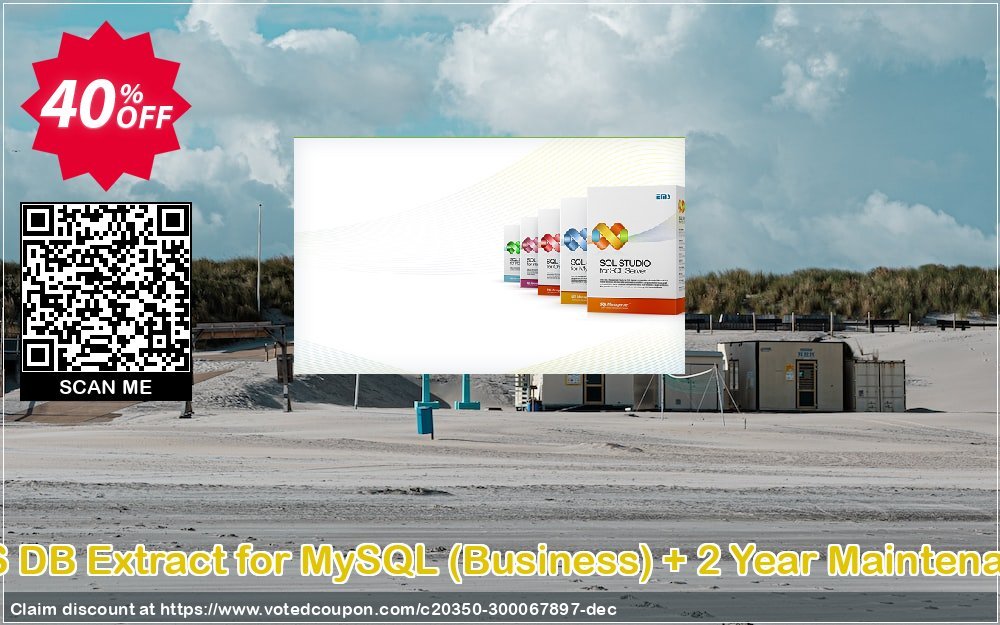 EMS DB Extract for MySQL, Business + 2 Year Maintenance Coupon, discount Coupon code EMS DB Extract for MySQL (Business) + 2 Year Maintenance. Promotion: EMS DB Extract for MySQL (Business) + 2 Year Maintenance Exclusive offer 