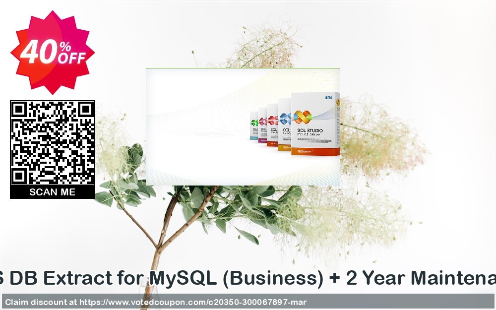 EMS DB Extract for MySQL, Business + 2 Year Maintenance Coupon Code Apr 2024, 40% OFF - VotedCoupon