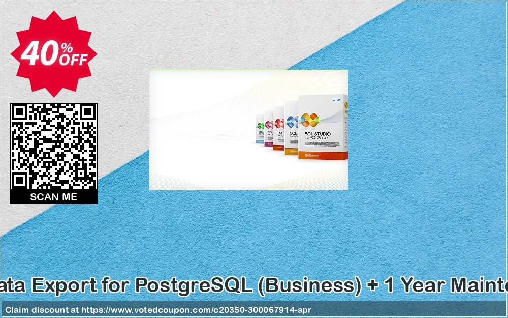 EMS Data Export for PostgreSQL, Business + Yearly Maintenance Coupon Code Jun 2024, 40% OFF - VotedCoupon