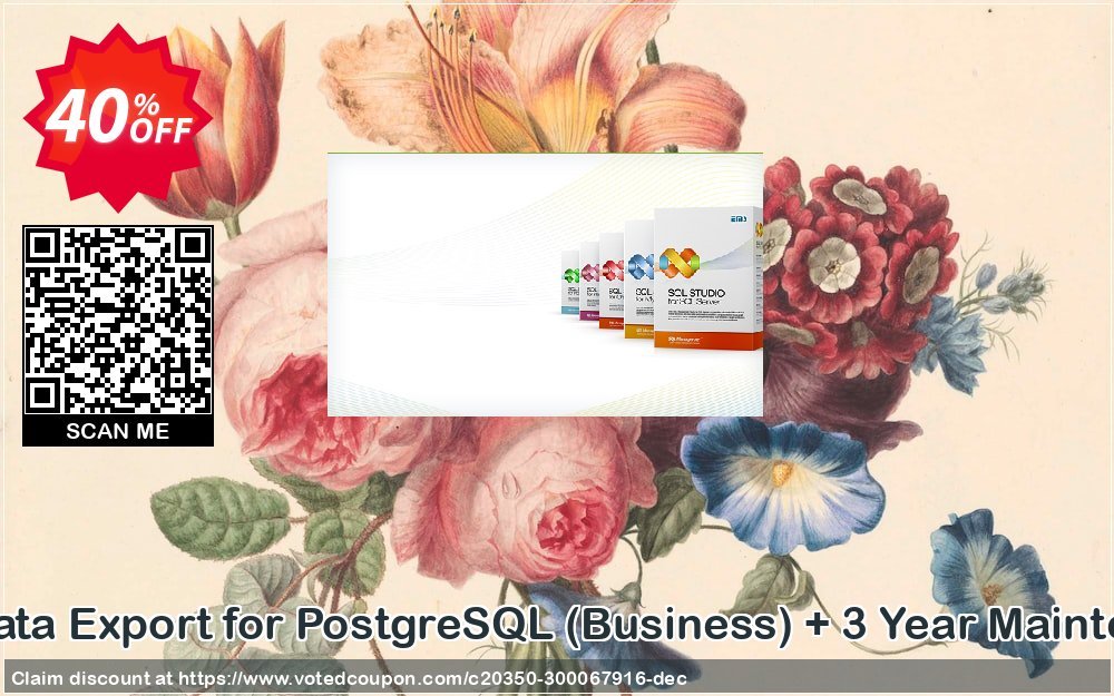 EMS Data Export for PostgreSQL, Business + 3 Year Maintenance voted-on promotion codes