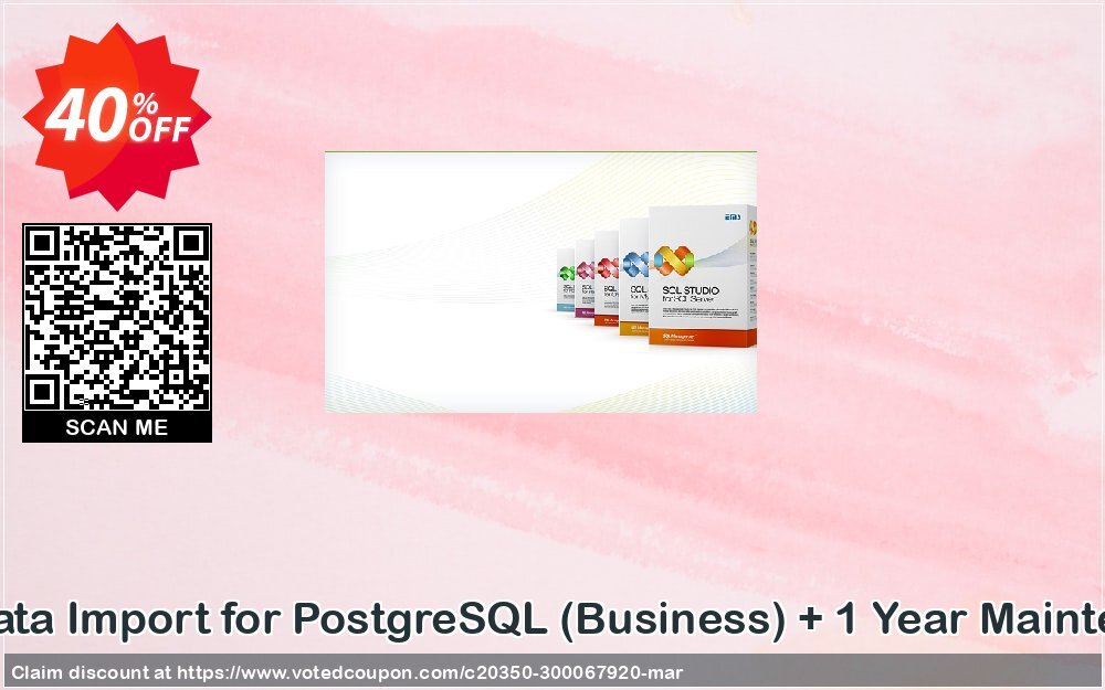 EMS Data Import for PostgreSQL, Business + Yearly Maintenance Coupon Code May 2024, 40% OFF - VotedCoupon