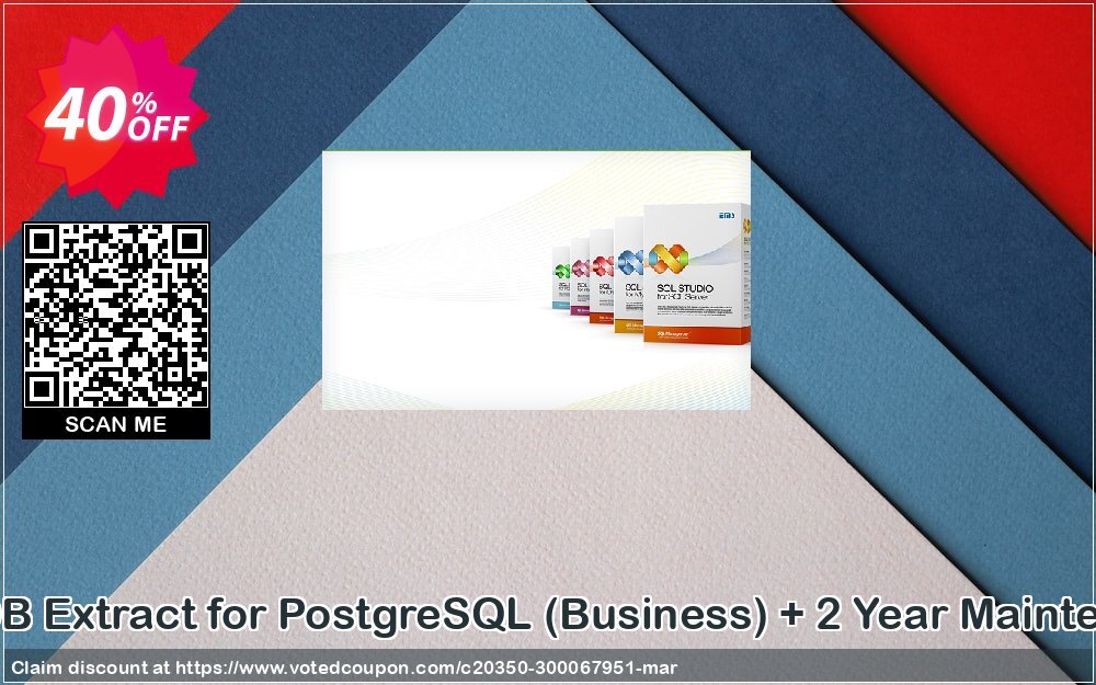 EMS DB Extract for PostgreSQL, Business + 2 Year Maintenance Coupon Code May 2024, 40% OFF - VotedCoupon