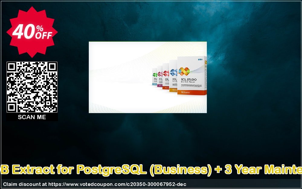 EMS DB Extract for PostgreSQL, Business + 3 Year Maintenance Coupon Code Apr 2024, 40% OFF - VotedCoupon
