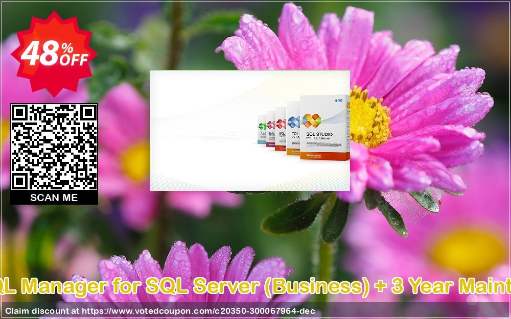 EMS SQL Manager for SQL Server, Business + 3 Year Maintenance Coupon, discount Coupon code EMS SQL Manager for SQL Server (Business) + 3 Year Maintenance. Promotion: EMS SQL Manager for SQL Server (Business) + 3 Year Maintenance Exclusive offer 