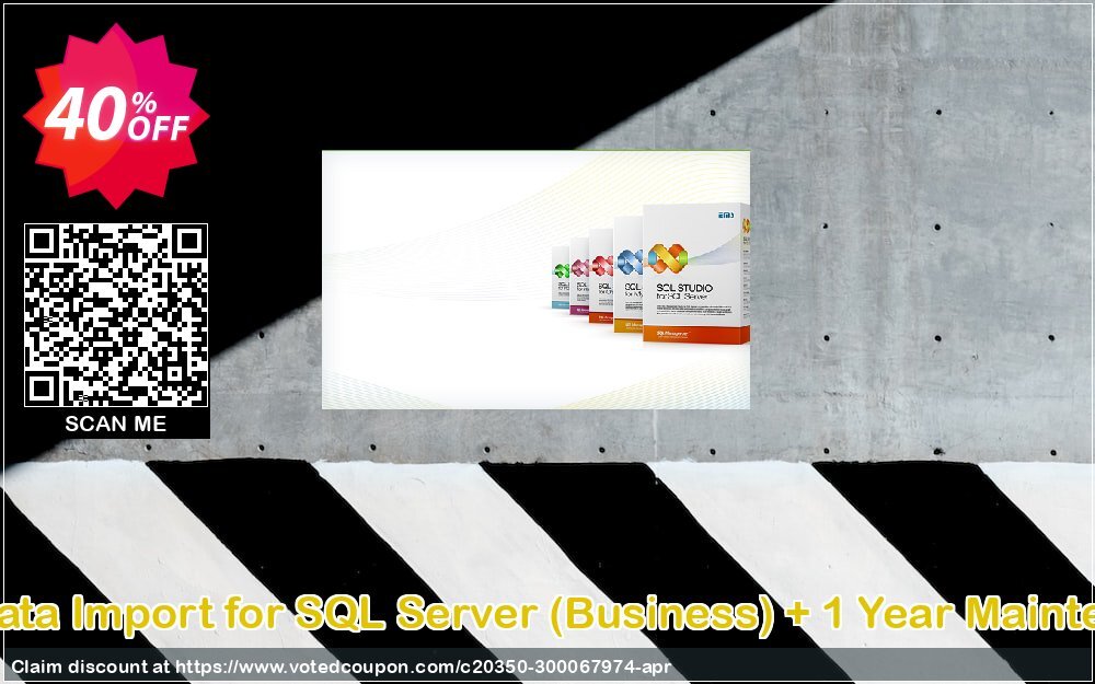 EMS Data Import for SQL Server, Business + Yearly Maintenance Coupon, discount Coupon code EMS Data Import for SQL Server (Business) + 1 Year Maintenance. Promotion: EMS Data Import for SQL Server (Business) + 1 Year Maintenance Exclusive offer 