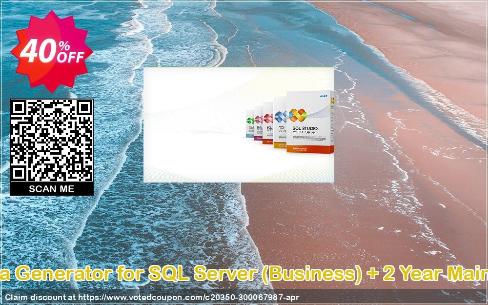 EMS Data Generator for SQL Server, Business + 2 Year Maintenance Coupon, discount Coupon code EMS Data Generator for SQL Server (Business) + 2 Year Maintenance. Promotion: EMS Data Generator for SQL Server (Business) + 2 Year Maintenance Exclusive offer 