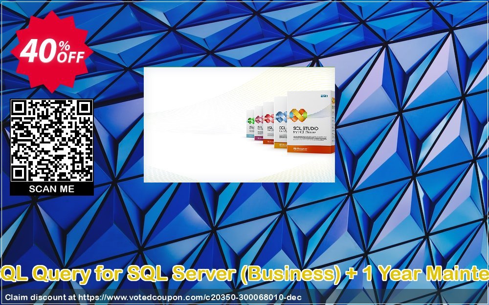 EMS SQL Query for SQL Server, Business + Yearly Maintenance voted-on promotion codes