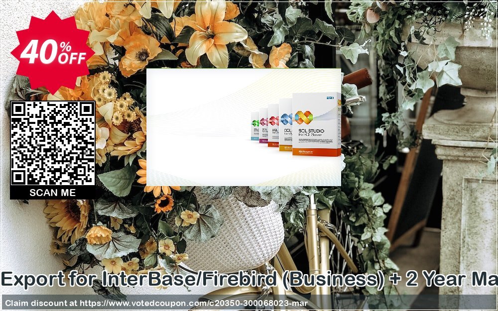 EMS Data Export for InterBase/Firebird, Business + 2 Year Maintenance Coupon, discount Coupon code EMS Data Export for InterBase/Firebird (Business) + 2 Year Maintenance. Promotion: EMS Data Export for InterBase/Firebird (Business) + 2 Year Maintenance Exclusive offer 