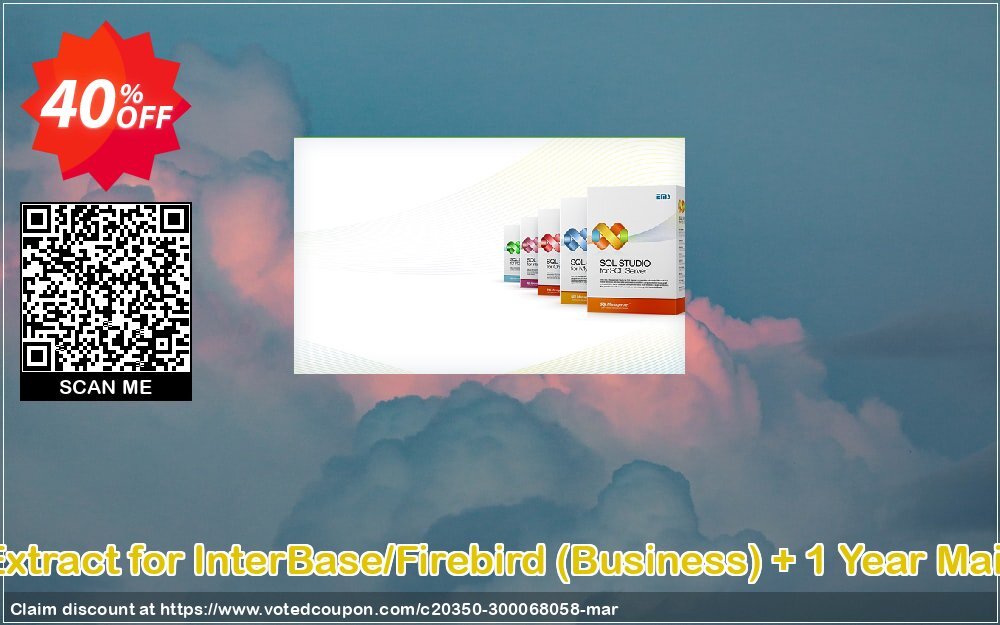 EMS DB Extract for InterBase/Firebird, Business + Yearly Maintenance Coupon Code May 2024, 40% OFF - VotedCoupon