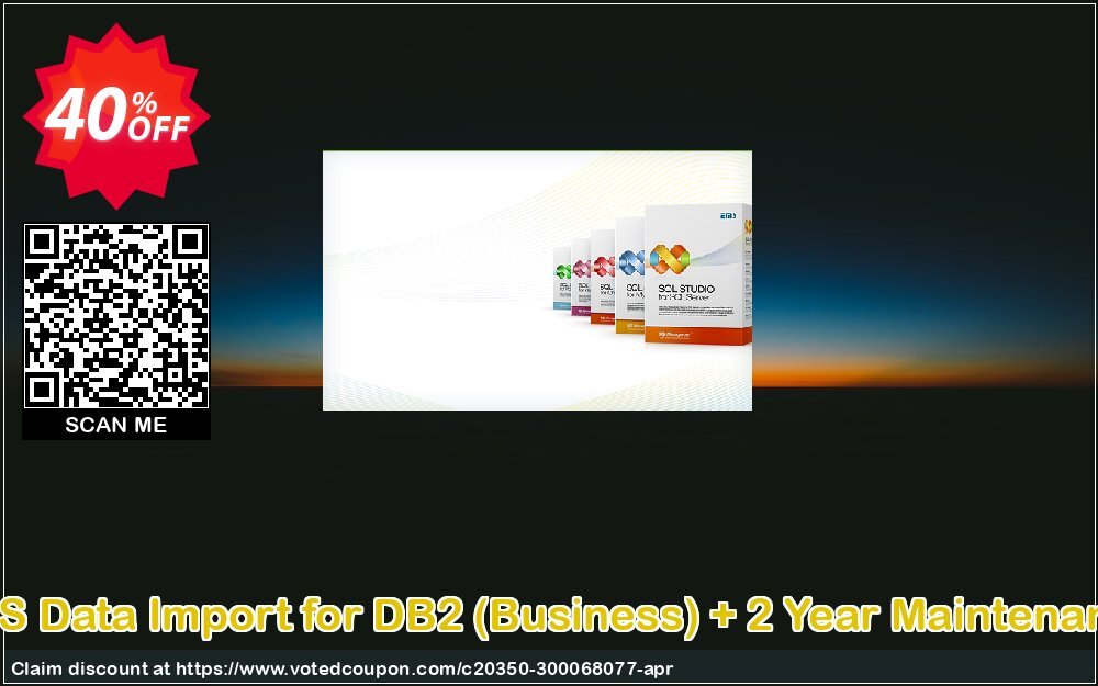 EMS Data Import for DB2, Business + 2 Year Maintenance Coupon, discount Coupon code EMS Data Import for DB2 (Business) + 2 Year Maintenance. Promotion: EMS Data Import for DB2 (Business) + 2 Year Maintenance Exclusive offer 