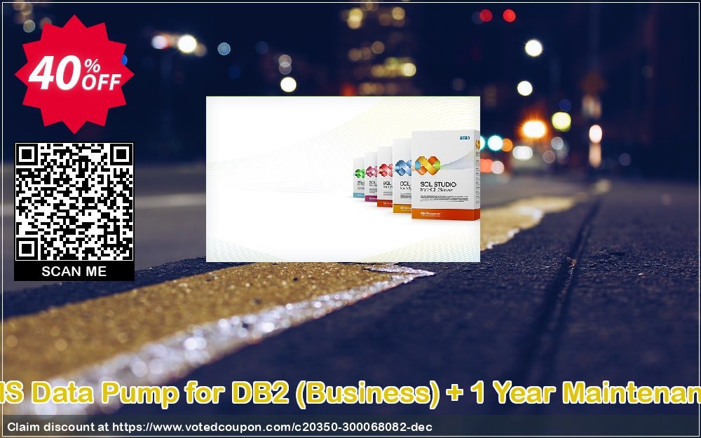 EMS Data Pump for DB2, Business + Yearly Maintenance Coupon, discount Coupon code EMS Data Pump for DB2 (Business) + 1 Year Maintenance. Promotion: EMS Data Pump for DB2 (Business) + 1 Year Maintenance Exclusive offer 