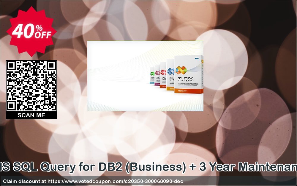 EMS SQL Query for DB2, Business + 3 Year Maintenance Coupon, discount Coupon code EMS SQL Query for DB2 (Business) + 3 Year Maintenance. Promotion: EMS SQL Query for DB2 (Business) + 3 Year Maintenance Exclusive offer 