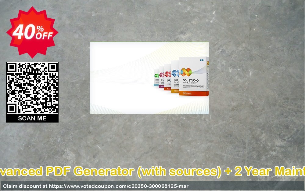 EMS Advanced PDF Generator, with sources + 2 Year Maintenance Coupon, discount Coupon code Advanced PDF Generator (with sources) + 2 Year Maintenance. Promotion: Advanced PDF Generator (with sources) + 2 Year Maintenance Exclusive offer 