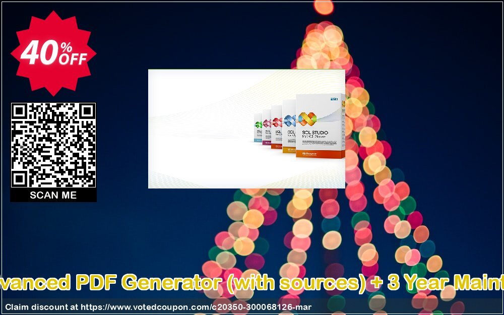 EMS Advanced PDF Generator, with sources + 3 Year Maintenance Coupon, discount Coupon code Advanced PDF Generator (with sources) + 3 Year Maintenance. Promotion: Advanced PDF Generator (with sources) + 3 Year Maintenance Exclusive offer 