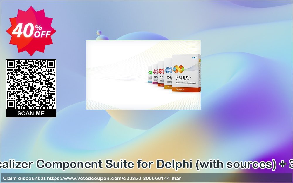 EMS Advanced Localizer Component Suite for Delphi, with sources + 3 Year Maintenance Coupon, discount Coupon code Advanced Localizer Component Suite for Delphi (with sources) + 3 Year Maintenance. Promotion: Advanced Localizer Component Suite for Delphi (with sources) + 3 Year Maintenance Exclusive offer 