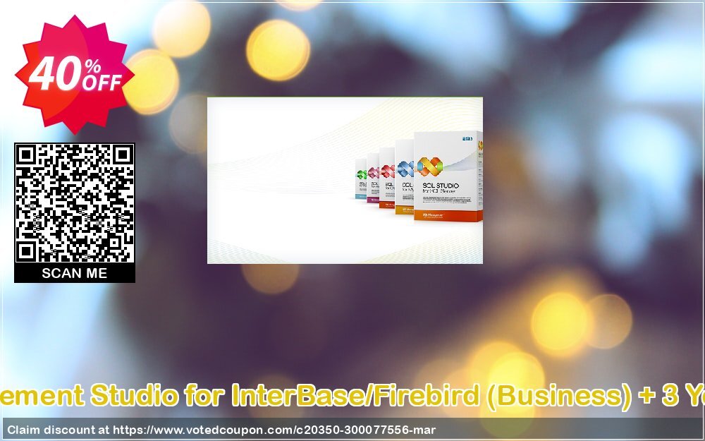 EMS SQL Management Studio for InterBase/Firebird, Business + 3 Year Maintenance Coupon, discount Coupon code EMS SQL Management Studio for InterBase/Firebird (Business) + 3 Year Maintenance. Promotion: EMS SQL Management Studio for InterBase/Firebird (Business) + 3 Year Maintenance Exclusive offer 