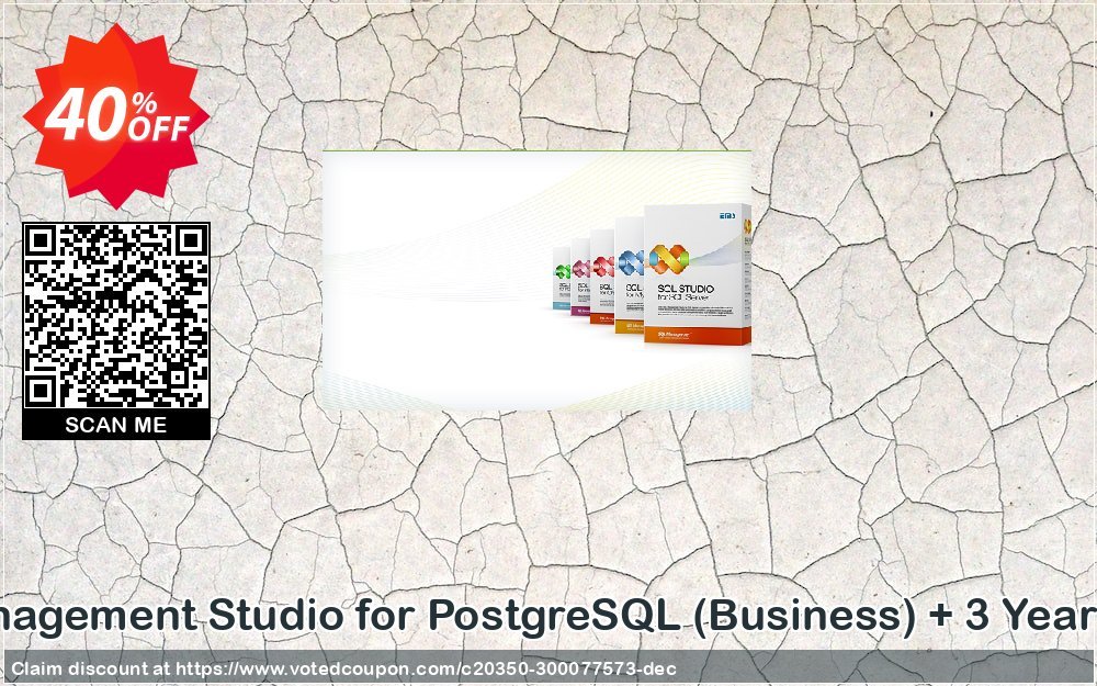 EMS SQL Management Studio for PostgreSQL, Business + 3 Year Maintenance Coupon, discount Coupon code EMS SQL Management Studio for PostgreSQL (Business) + 3 Year Maintenance. Promotion: EMS SQL Management Studio for PostgreSQL (Business) + 3 Year Maintenance Exclusive offer 
