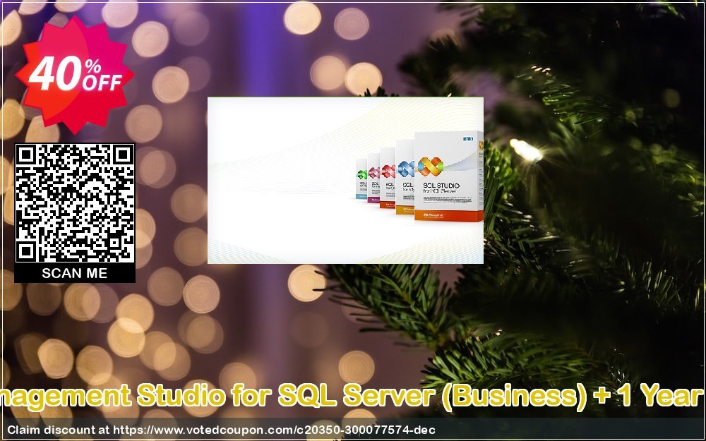 EMS SQL Management Studio for SQL Server, Business + Yearly Maintenance Coupon, discount Coupon code EMS SQL Management Studio for SQL Server (Business) + 1 Year Maintenance. Promotion: EMS SQL Management Studio for SQL Server (Business) + 1 Year Maintenance Exclusive offer 