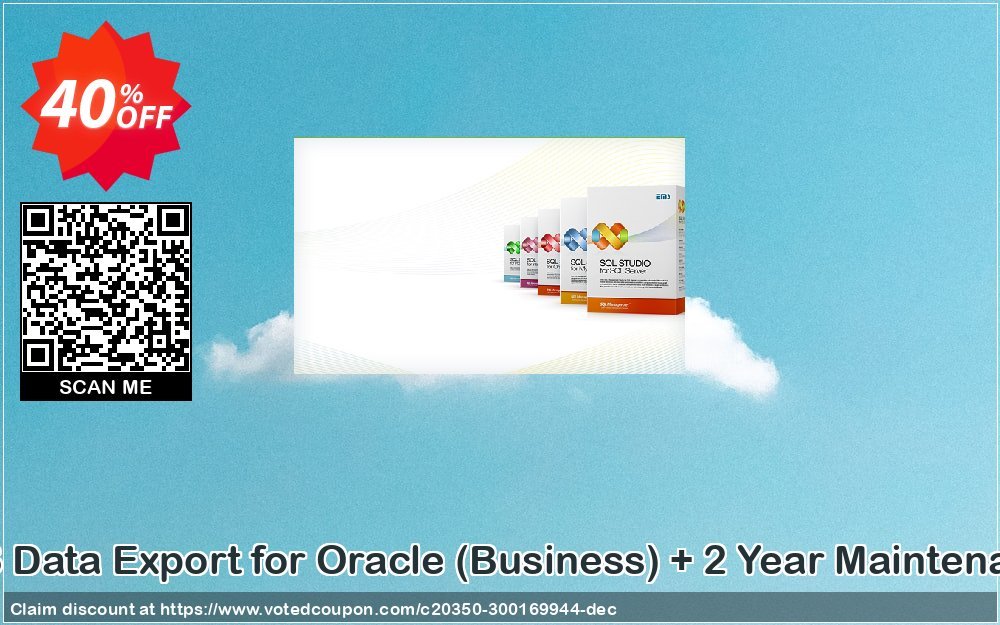 EMS Data Export for Oracle, Business + 2 Year Maintenance Coupon, discount Coupon code EMS Data Export for Oracle (Business) + 2 Year Maintenance. Promotion: EMS Data Export for Oracle (Business) + 2 Year Maintenance Exclusive offer 